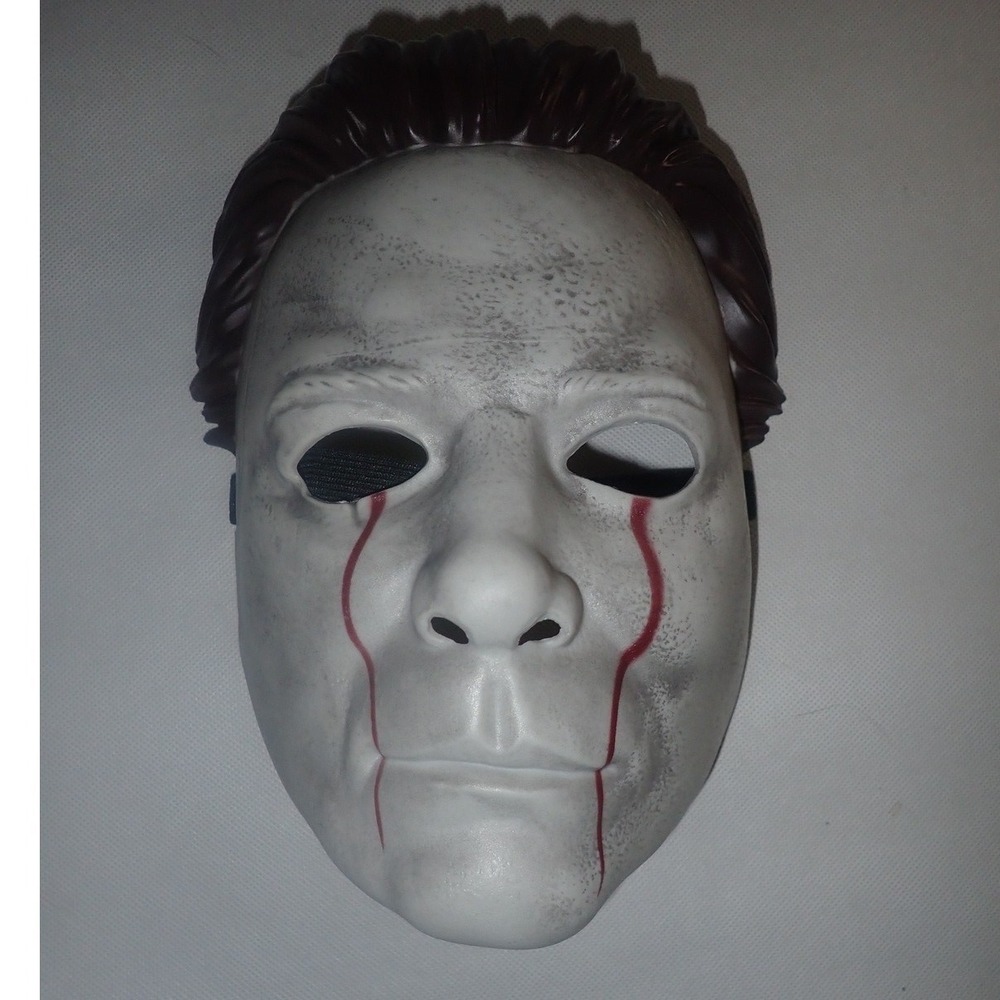 Halloween 2 Michael‎ Myers Crying Blood Plastic Mask Elastic Strap Adult